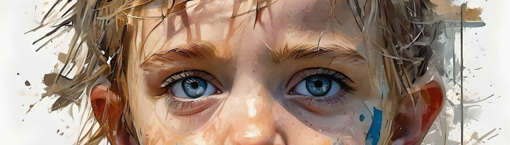 Eyes of child by Best digital marketer in palakkad